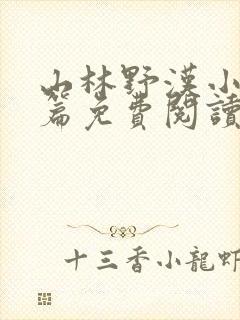 山林野汉小说全篇免费阅读