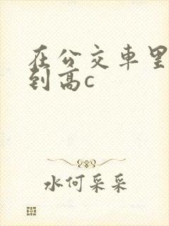 在公交车里c弄到高c