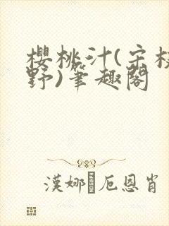樱桃汁(宋枝江野)笔趣阁封面