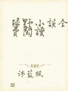 归野小说全文免费阅读封面