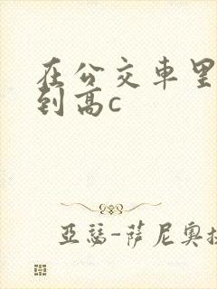 在公交车里c弄到高c封面