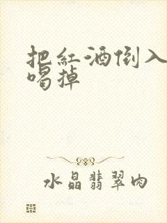 把红酒倒入b里喝掉