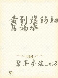 黄到爆的细节描写滴水封面