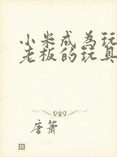 小米成为玩具店老板的玩具