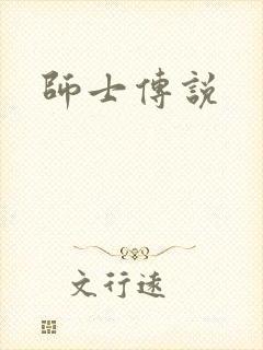 师士传说封面