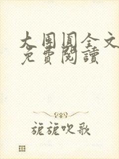 大团圆全文完整免费阅读封面