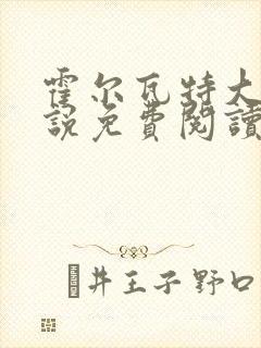 霍尔瓦特大街小说免费阅读封面