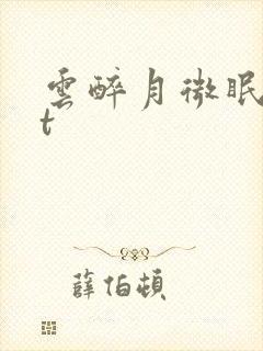 云醉月微眠txt封面