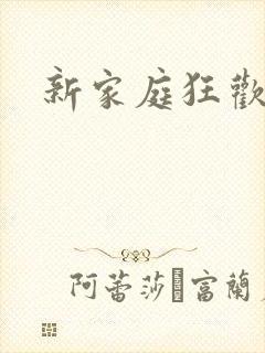 新家庭狂欢小说封面