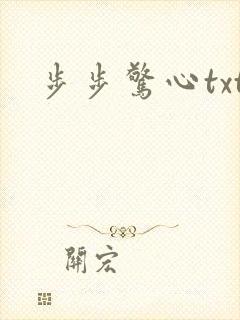 步步惊心txt封面