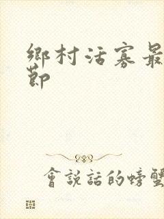 乡村活寡最新章节