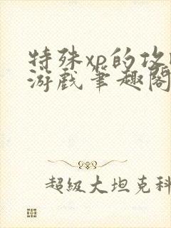 特殊xp的攻略游戏笔趣阁封面