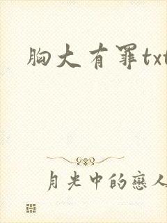 胸大有罪txt