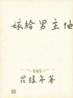 嫁给男主他爸爸封面
