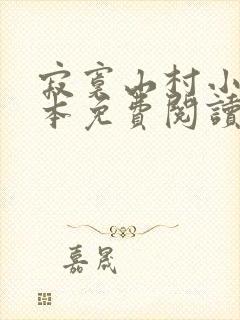 寂寞山村小说全本免费阅读