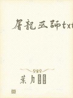 屠龙巫师txt封面