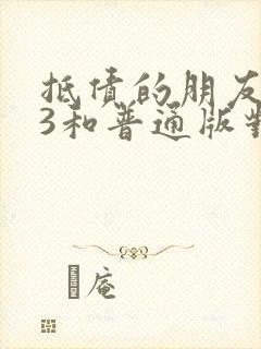 抵债的朋友麦子3和普通版对比封面