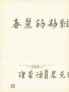 春丽的劫难封面