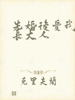 先婚后爱我的市长大人