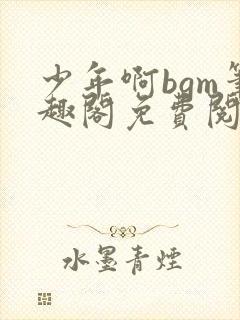 少年啊bgm笔趣阁免费阅读全文下载