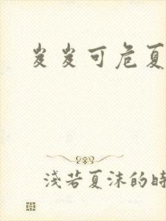 岌岌可危夏小正