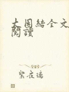 大团结全文免费阅读封面