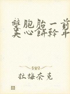 双胞胎一前一后夹心饼干年下