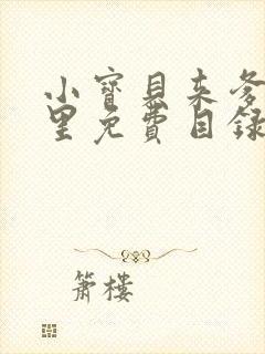 小宝贝来爹地怀里免费目录封面