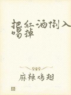 把红酒倒入b里喝掉