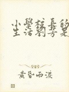 小学校长的幸福生活刘芳是谁