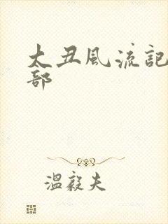 大丑风流记第二部封面