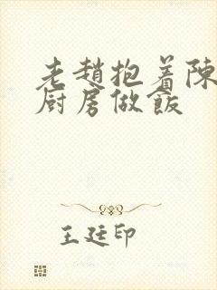 老赵抱着陈婷在厨房做饭