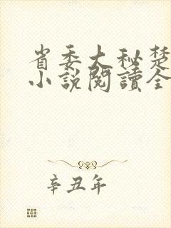 省委大秘楚东恒小说阅读全文