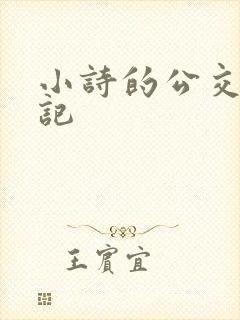 小诗的公交车日记