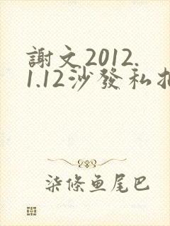 谢文2012.1.12沙发私拍封面