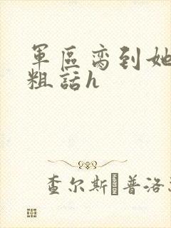 军区脔到她哭h粗话h