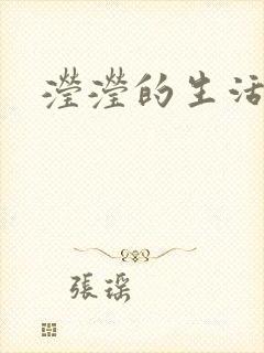 滢滢的生活日记封面