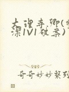 大理寺.卿(双洁1V1破案)