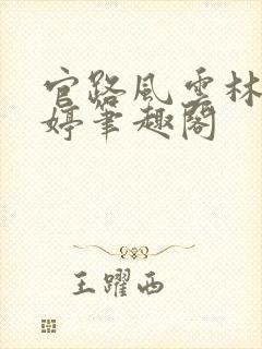 官路风云林海姜婷笔趣阁