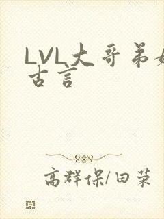 LVL大哥弟媳古言