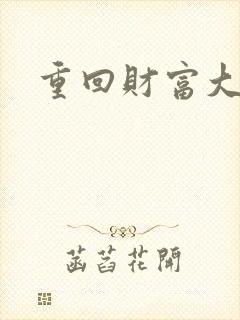 重回财富大时代