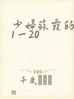 少妇苏霞的沉沦1一20