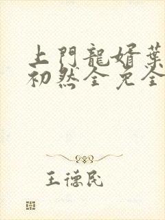 上门龙婿叶辰萧初然全免全集