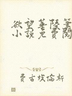 欲望华陵笔趣阁小说免费阅读封面