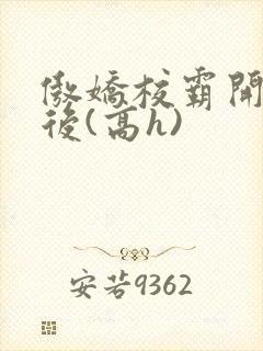 傲娇校霸开荤以后(高h)封面