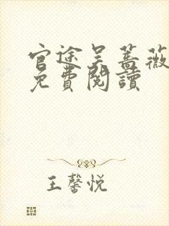 官途吴蔷薇全文免费阅读封面