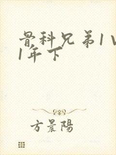 骨科兄弟1 V1年下