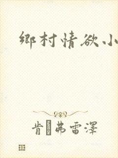 乡村情欲小说封面