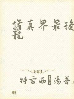 修真界最后一条龙封面