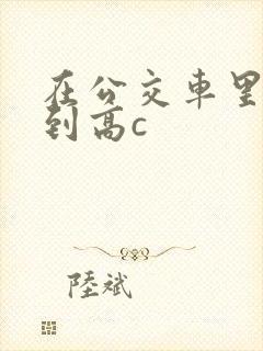 在公交车里c弄到高c